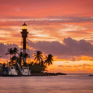 Hillsboro Inlet Lighthouse Sunrise Photo